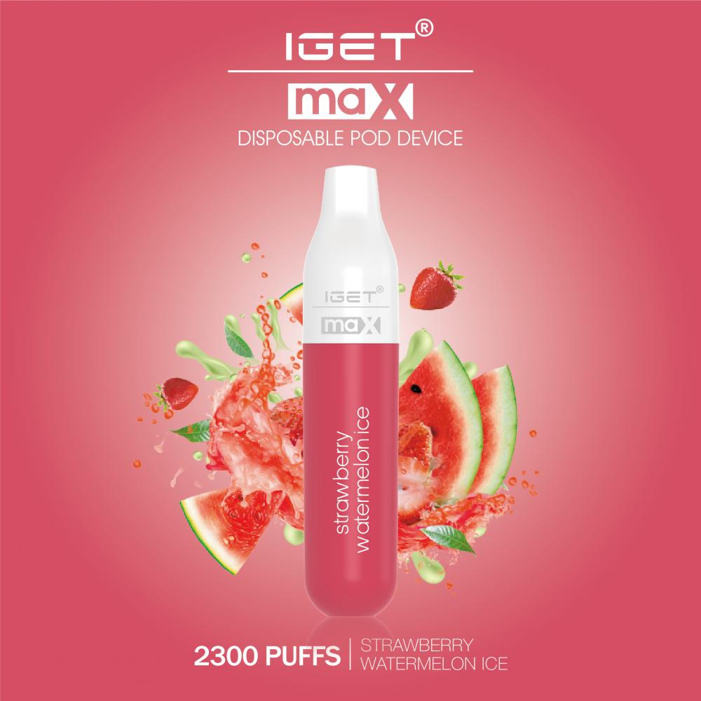 Novo iget Max 2300 sopra vaporizador descartável