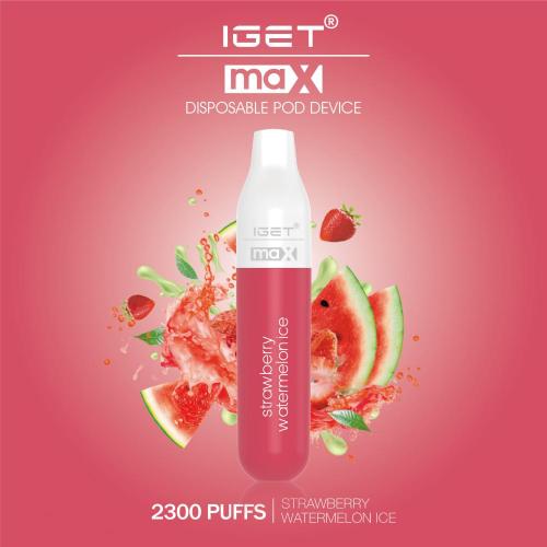 New iget Max 2300 puffs disposable vape