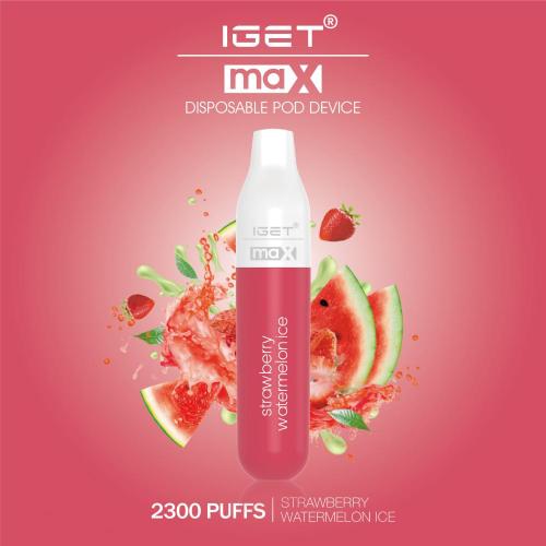 Novo iget Max 2300 sopra vaporizador descartável