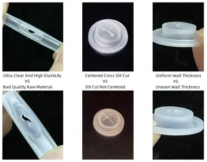 YEJIA Supply 10.5mm LSR Injection Molding Silicone Mini Valves for Body Lotion