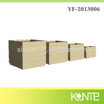 India popular Line Cube Coated Finshing Pot