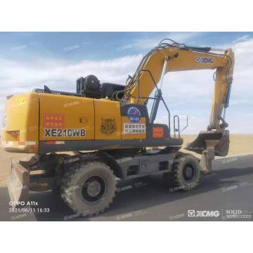 XCMG 20 ton used wheeled excavator XE210WB for sale