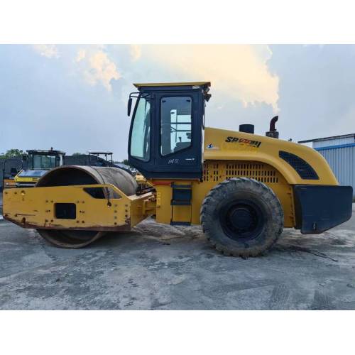 Used Shantui SR22 single steel wheel roller