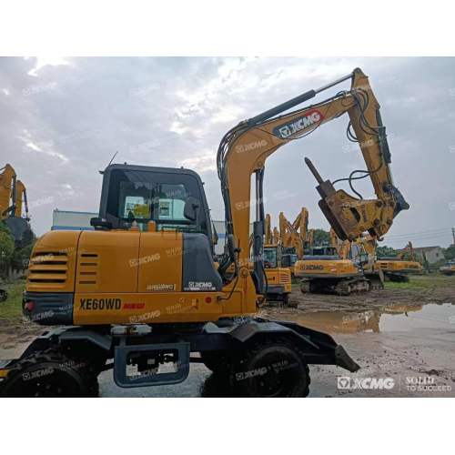 XCMG Digunakan Penggali Roda Hidraulik 6 Ton XE60WD