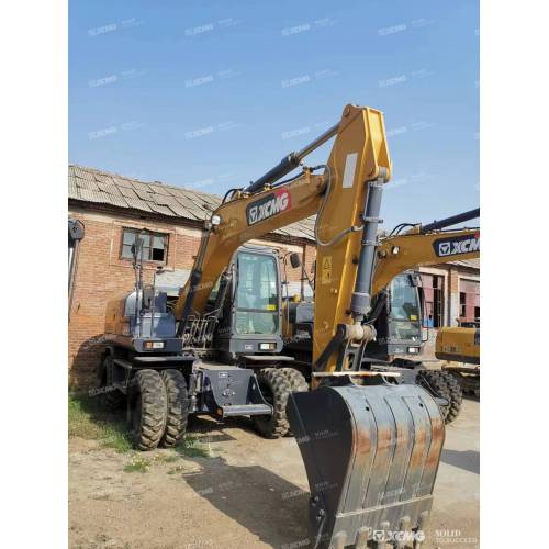 Excavator roda bekas xcmg xe155wd stok