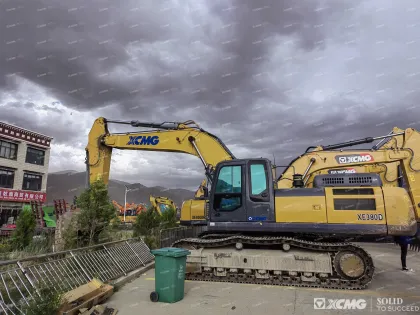 XCMG used Digger Machinery crawler excavator XE370D
