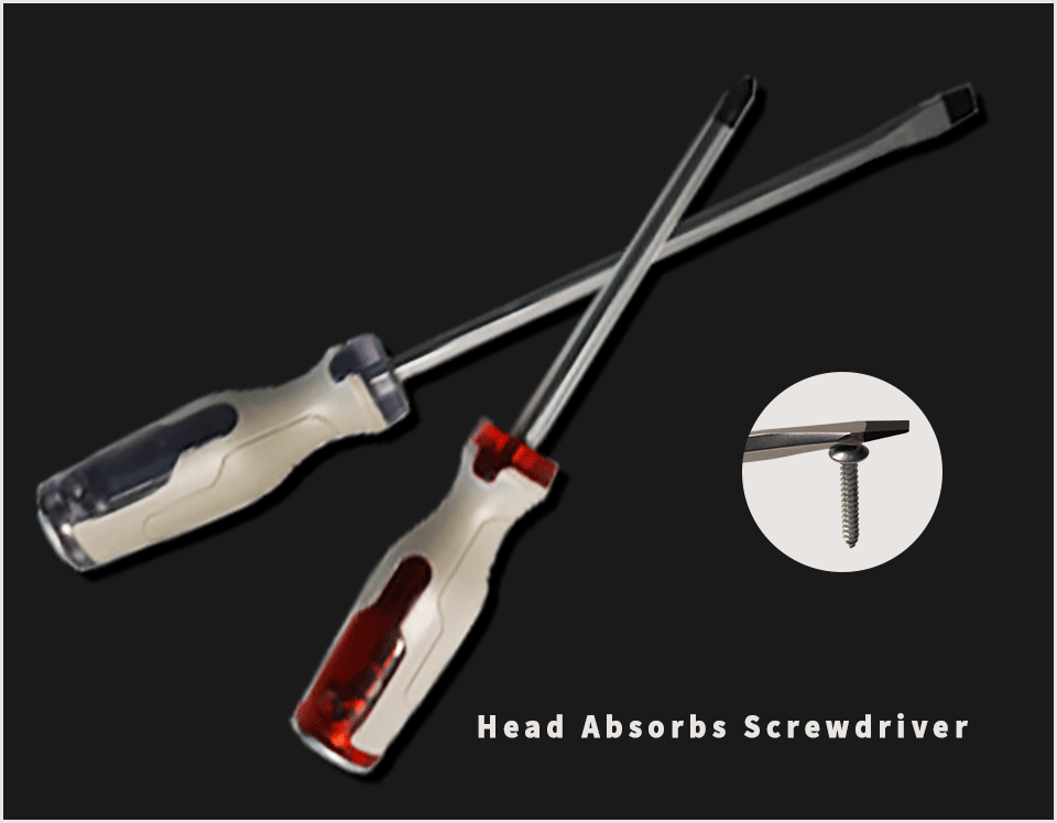 Head Absorbs Screwdriver