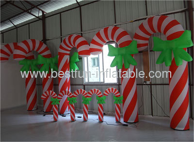 Lighting Decorative Inflatable Candy Cane