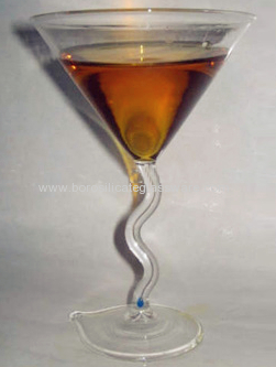 Curving Stemed Martini Glass Cocktail Glass Wine Glasses 