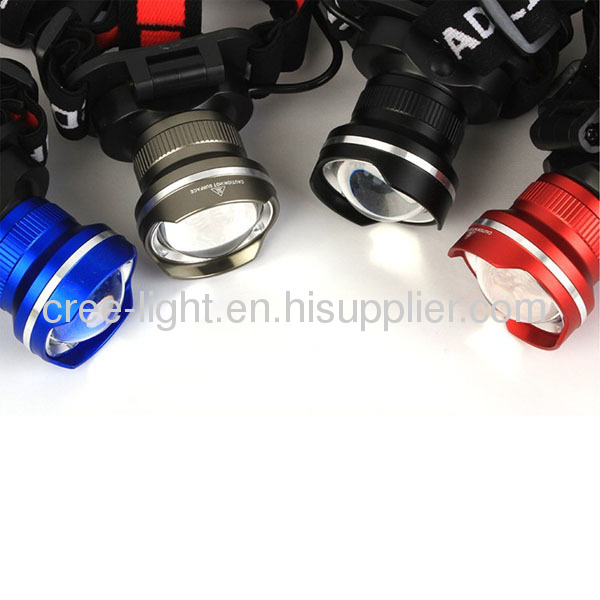 Multi Color New CREE XML T6 High Power Headlamp ACK-4033 