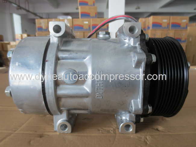 SANDEN 7H15 8067 7890 10575186 1376998 1412263 FOR SCANIA 94/114/124/144/164119MM PV8 24V DYNE auto AC compressor 