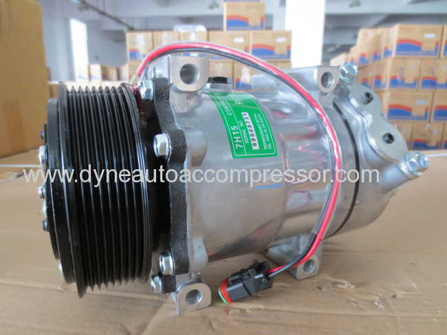 SANDEN 7H15 8067 7890 10575186 1376998 1412263 FOR SCANIA 94/114/124/144/164119MM PV8 24V DYNE auto AC compressor 