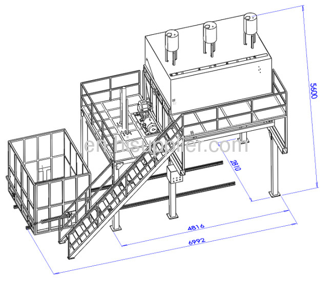 High-efficiency foam reborning machine