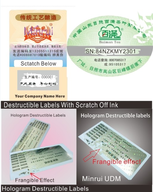 Custom round date warranty stickers for cellphones,date warranty labels