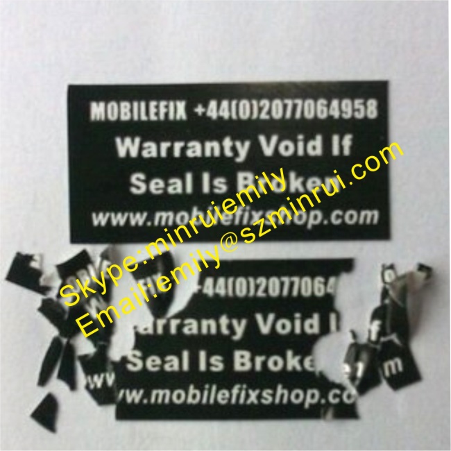 Custom Destructive Warranty Tamper Evident Seal Labels,Warrnty Void If Seal Is Broken Labels