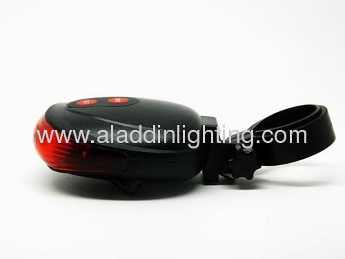 Bicycle 2 Laser Beam and 5 LED Rear Tail Light