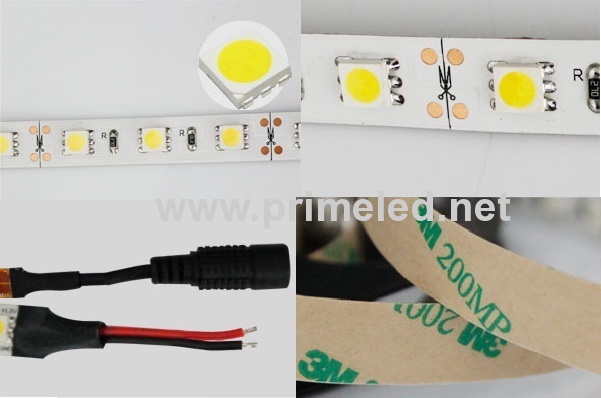 white pcb white 5050 SMD LED Strip lights