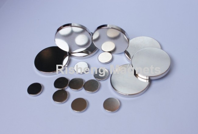 Rare Earth Neodymium Magnet Disk Nickel Coated Sintered NdFeB magnets with Strong Properties