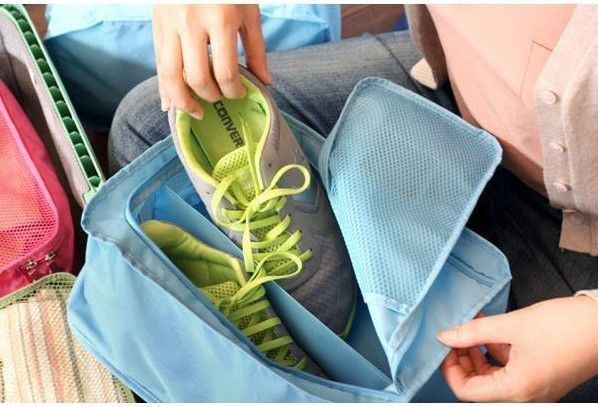 New Portable Shoe Bag Cube Organize For Luggager Suitcase Travel Bag 