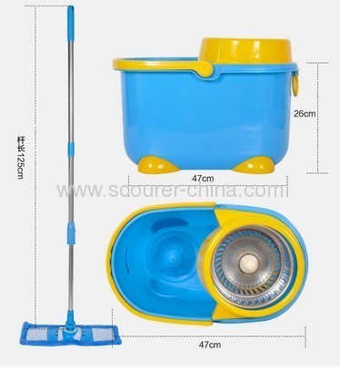 Tornado Flat Mop spin bucket with Corrosion resistance Level 10