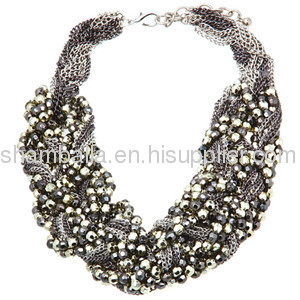 Cheap Colorful Acrylic Beaded Necklace Bib Statement Necklaces 2013 for women