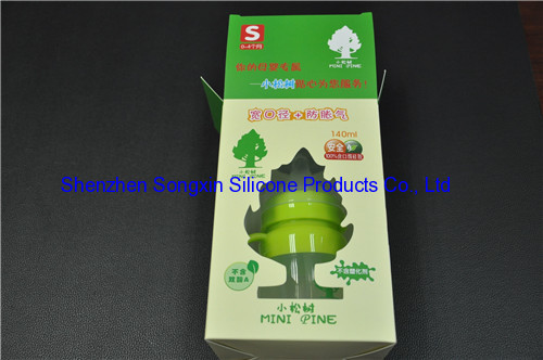 100% food grade non-toxic silicone baby bottle 