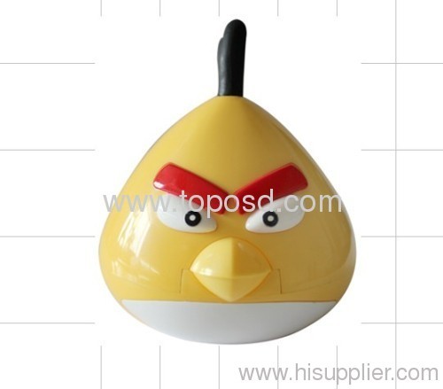 Portable mini Angry Bird Speaker with TF cardslot for iPod iPhone iPad Laptop