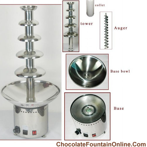 5 tiers Commercial Chocolate Fountain