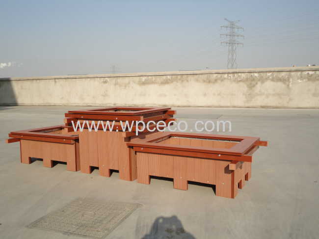 wood plastic compostie moulding combination flower box