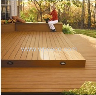 ECO wood plastic composite tile flooring