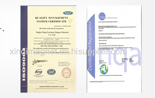 Samarium Cobalt permanent special magnets Smco2:17