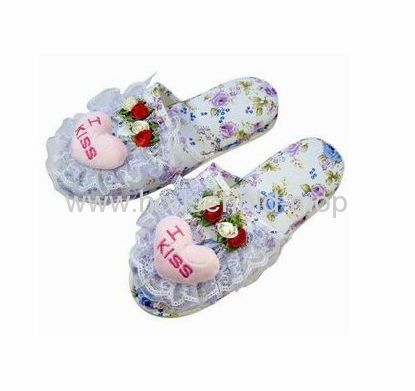 Bedroom Colorful velour home slippers