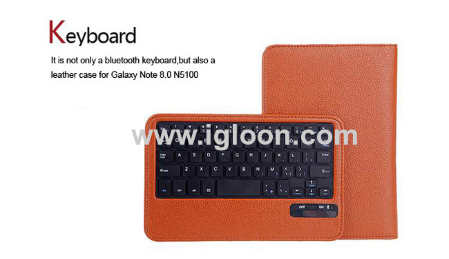 bluetooth keyboard case for galaxy note 8.0 N5100