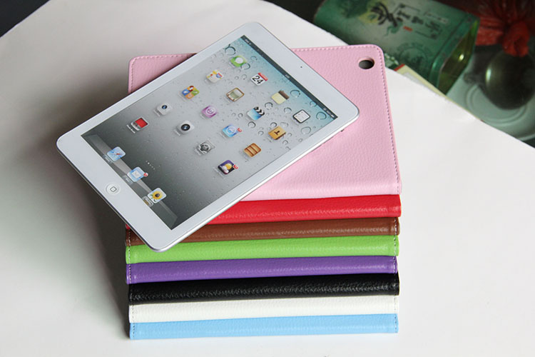 Classical leather case cover stand for iPad mini high quality PU leather 