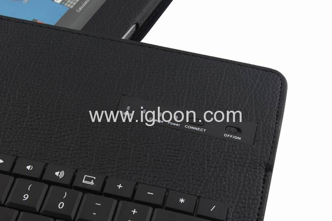 leather case bluetooth keyboard for samsung galaxy note 10.1