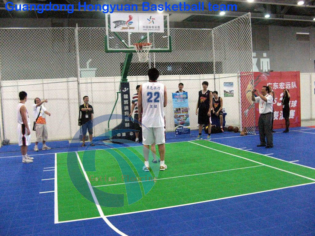 Suspended Modular Sports Floors Indoor Basketball Court Floor Interlocking Gym Flooring