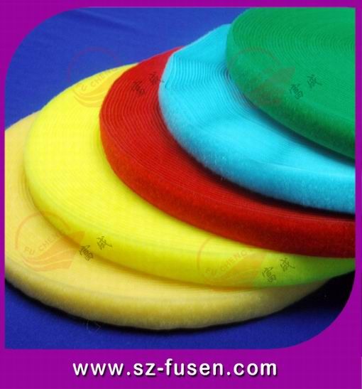 Colorful 20mm WidthHook And Loop Fastener Customize For Seat Pad