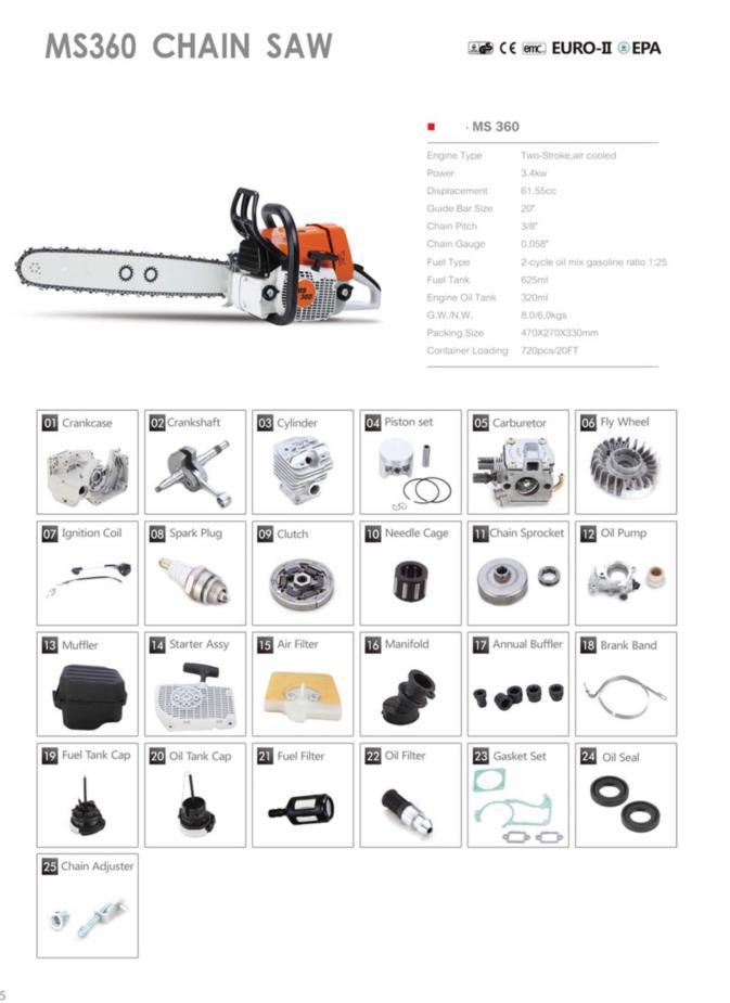 Chian saw spares Stihl spares MS360