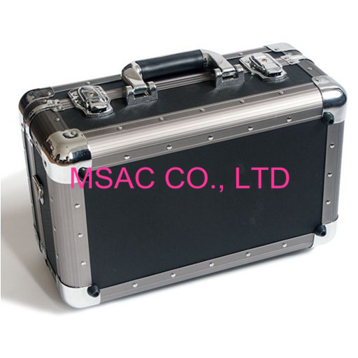 4mm MDF Fireproof Aluminum Carrying Cases , Black Aluminum Camera Cases