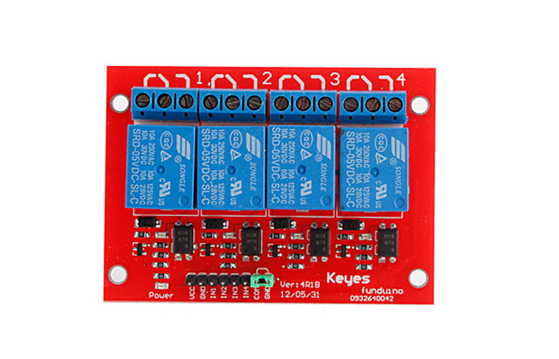 5V 4 Channel Arduino Relay Module , Control Module With Surface Mount