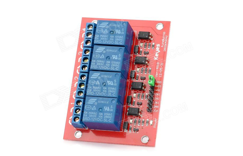 5V 4 Channel Arduino Relay Module , Control Module With Surface Mount