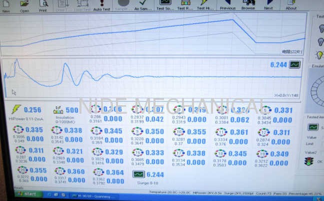 High efficiency Armature Tester , Motor Testing Equipment For Stater Motor