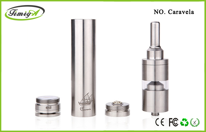 gold Caravela Clone Mechanical Mods E Cig Smokless 900mah With protank / vivi nova Atomizer