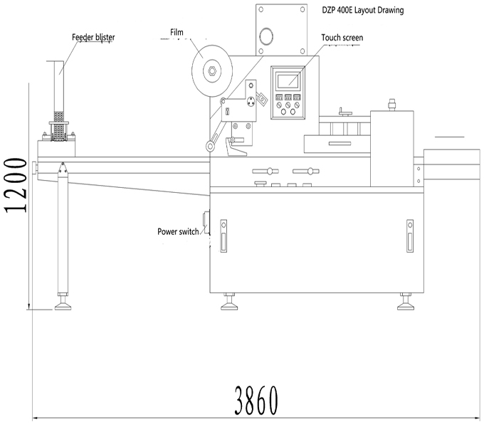 Food Plastic Full Automatic Packaging Machine Flow Pack With 380V 50Hz