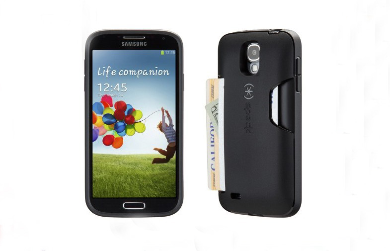 Black Speck Cell Phone Cases Samsung Galaxy S4 Smartflex Case Scratch Proof Plastic