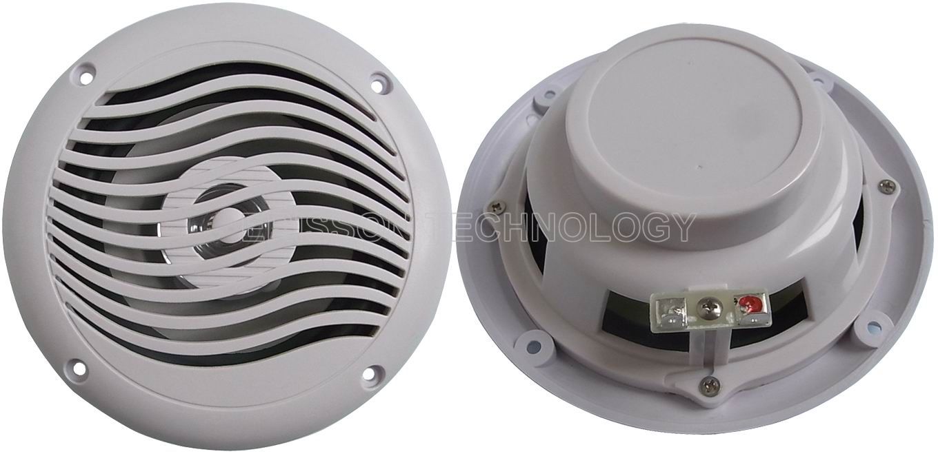 12w 4 ohm waterproof marine speakers , white UV resistance speaker