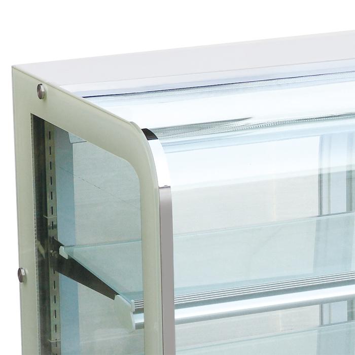 Stainless Steel Adjustable Shelves Cake Display Freezer For Supermarket