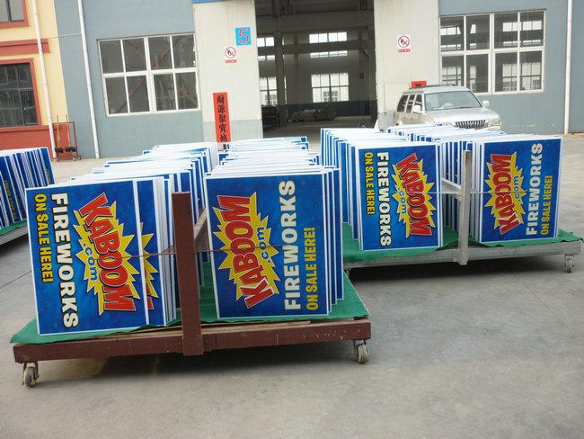 Full Color PP Printing Yard Signs Two Sides , As Customized