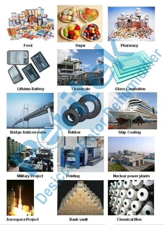 Food Industrial Desiccant Rotor Dehumidifier , Dehumidify Equipment PLC Control