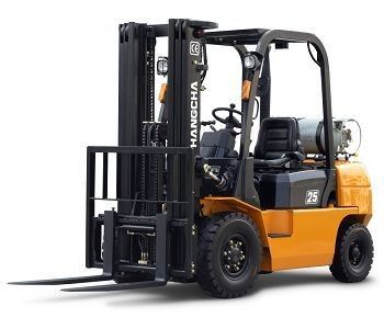 Dual Fuel Counterbalance Forklift Truck / Industrial Powered Pallet Forklift 2.5Ton